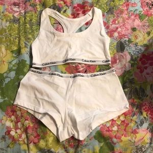 White Calvin Klein set